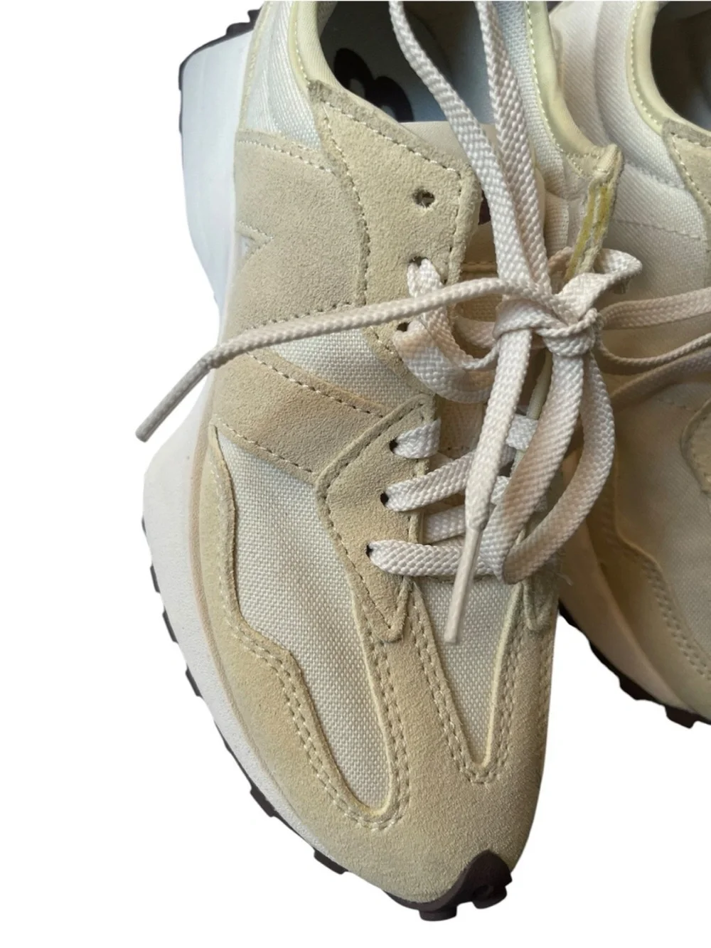 NEW BALANCE Women's 327 Running Sneakers Linen Color Size 5.5US